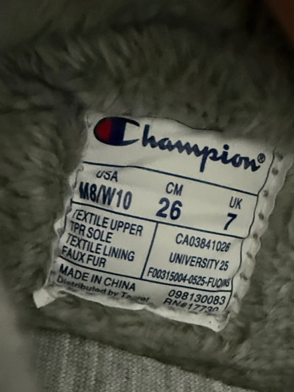 Champion University Slippers “Heather Gray”